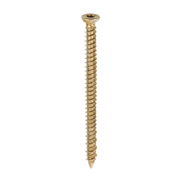 TIMCO Concrete Screws - TX - Flat Countersunk - Yellow - 7.5 x 100