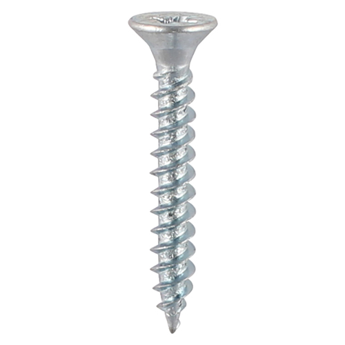 TIMCO Twin-Threaded Woodscrews - PZ - Double Countersunk - Zinc - 8 x 1/2