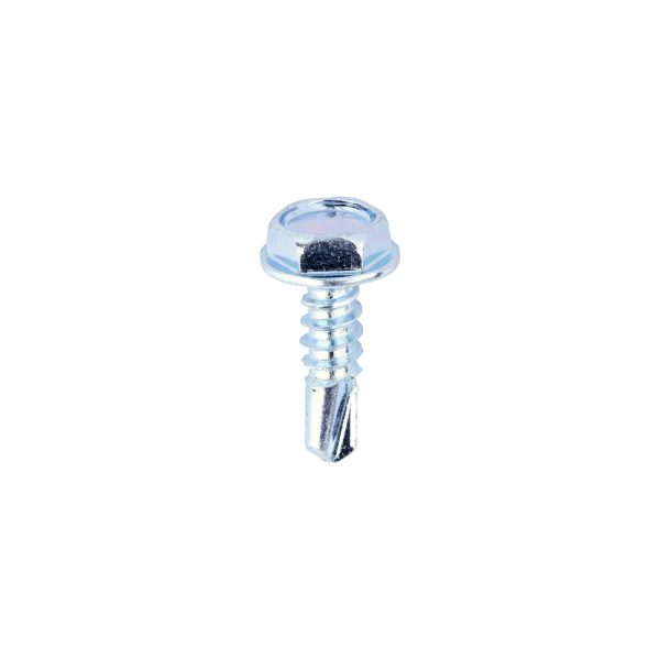 TIMCO Metal Construction Light Section Screws - Hex - Self-Drilling - Zinc - 10 x 5/8