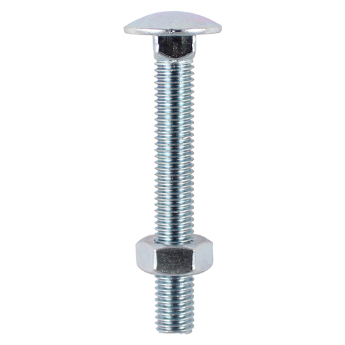 TIMCO Carriage Bolts & Hex Nuts - Zinc - M8 x 100
