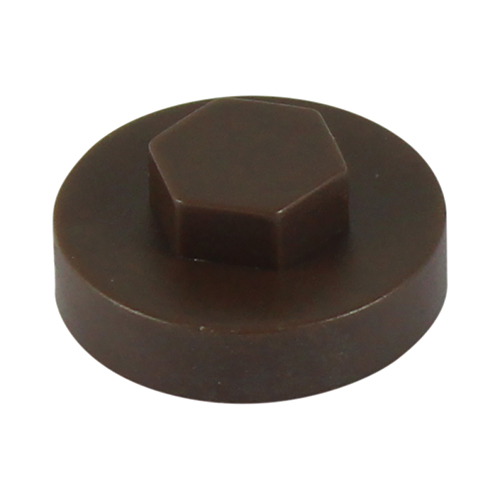 TIMCO Hex Head Cover Caps - VanDyke Brown - 16mm