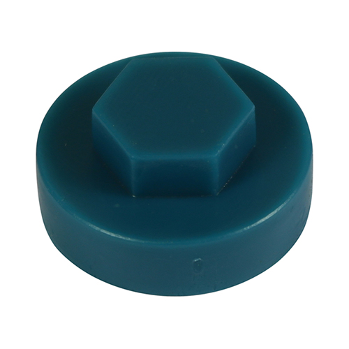 TIMCO Hex Head Cover Caps - Ocean Blue - 16mm