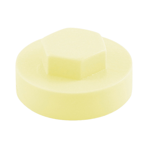 TIMCO Hex Head Cover Caps - White (Creamy) - 16mm