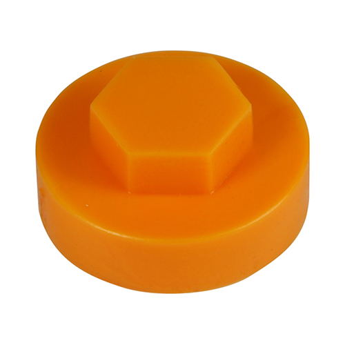 TIMCO Hex Head Cover Caps - Tangerine - 19mm
