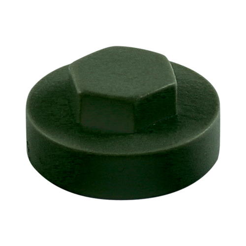 TIMCO Hex Head Cover Caps - Juniper Green - 19mm