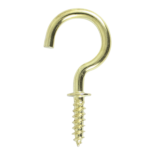 TIMCO Cup Hooks - Round - Electro Brass - 19mm