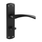 matt black bathroom handles