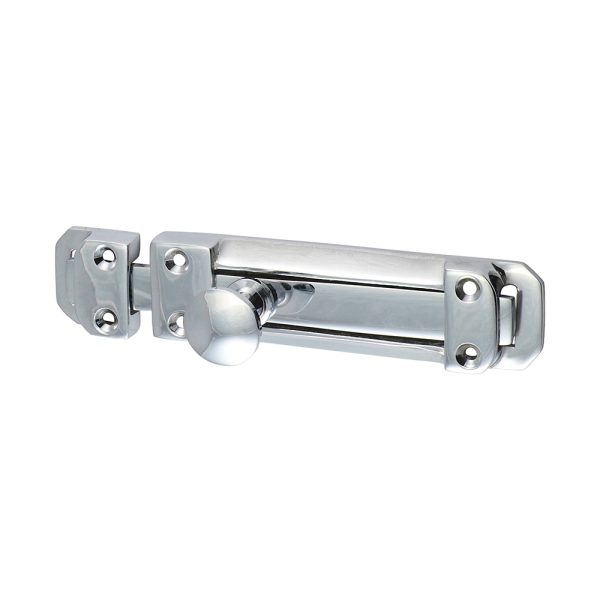 TIMCO Contract Flat Section Bolt - Polished Chrome - 210 x 35mm