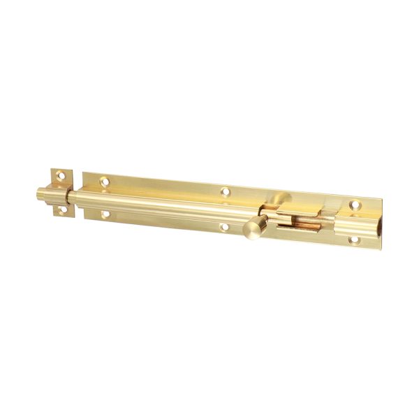 TIMCO Straight Barrel Bolt - Polished Brass - 150 x 25mm