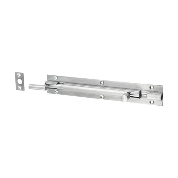 TIMCO Necked Barrel Bolt - Satin Chrome - 150 x 25mm