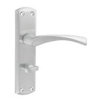 satin chrome bathroom handle
