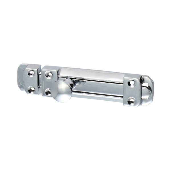 TIMCO Contract Flat Section Bolt - Polished Chrome - 110 x 25mm