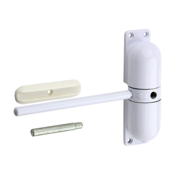 TIMCO Spring Door Closer - Epoxy White - White