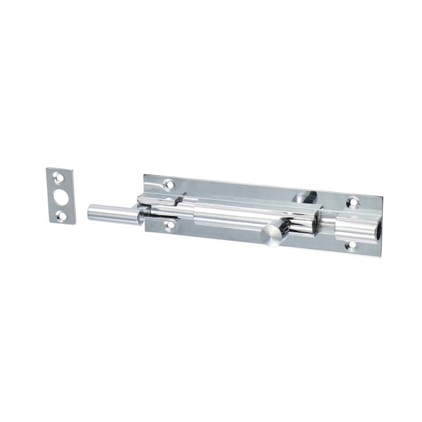 TIMCO Necked Barrel Bolt - Polished Chrome - 100 x 25mm