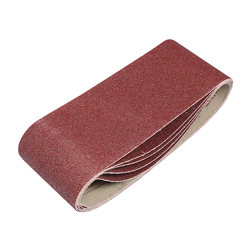 TIMCO Sanding Belts - 120 Grit - Red - 75 x 457mm