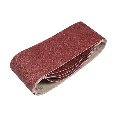 TIMCO Sanding Belts - 40 Grit - Red - 75 x 457mm