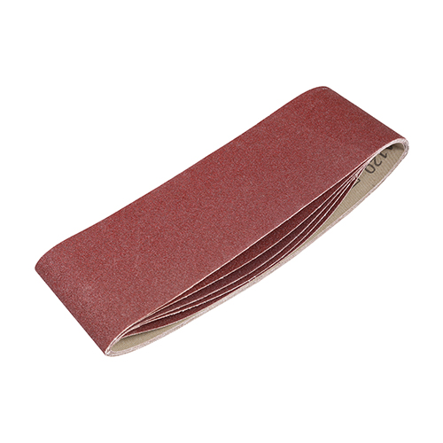 TIMCO Sanding Belts - 120 Grit - Red - 75 x 533mm