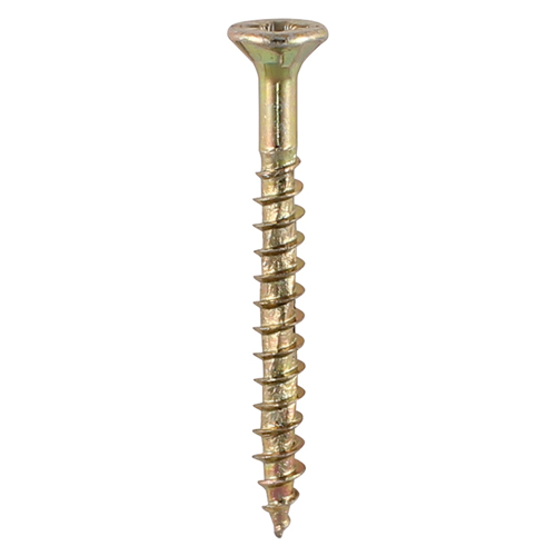 TIMCO Velocity Premium Multi-Use Screws - PZ - Double Countersunk - Yellow - 3.0 x 30