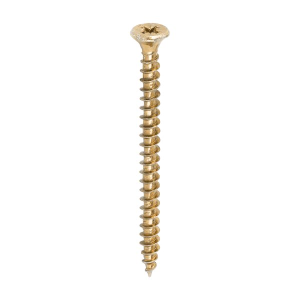 TIMCO Velocity Premium Multi-Use Screws - PZ - Double Countersunk - Yellow - 3.0 x 40