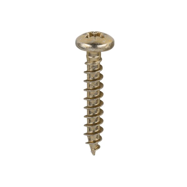 TIMCO Classic Multi-Purpose Screws - PZ - Pan Head - Yellow - 3.5 x 20