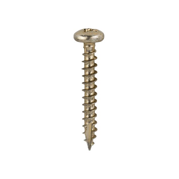 TIMCO Classic Multi-Purpose Screws - PZ - Pan Head - Yellow - 3.5 x 25