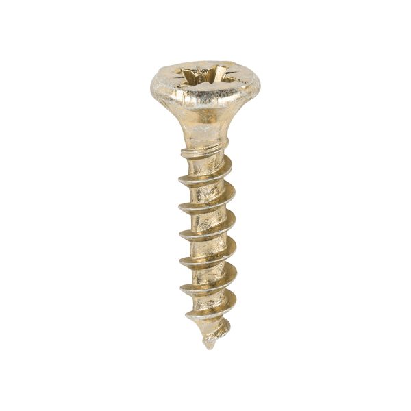 TIMCO Velocity Premium Multi-Use Screws - PZ - Double Countersunk - Yellow - 4.0 x 20