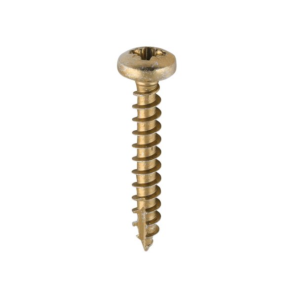 TIMCO Classic Multi-Purpose Screws - PZ - Pan Head - Yellow - 4.0 x 25
