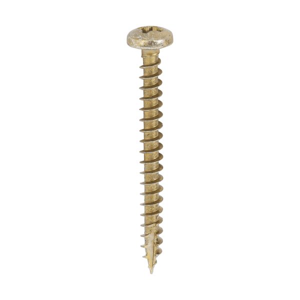 TIMCO Classic Multi-Purpose Screws - PZ - Pan Head - Yellow - 4.0 x 40