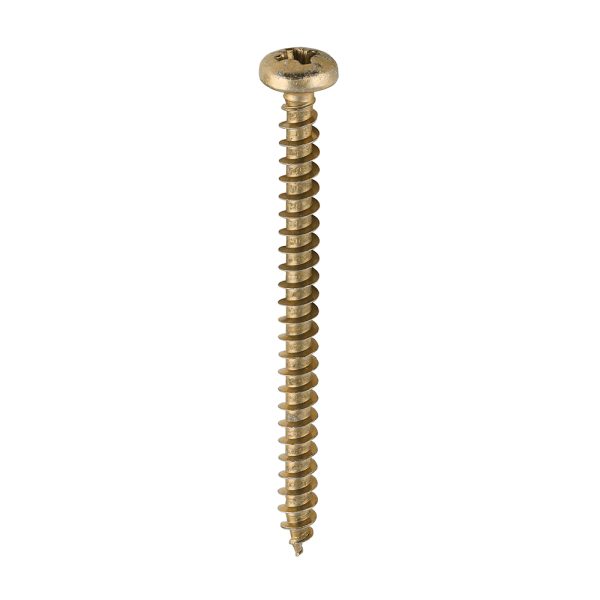 TIMCO Classic Multi-Purpose Screws - PZ - Pan Head - Yellow - 4.0 x 50