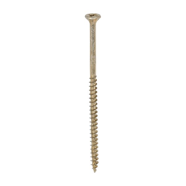 TIMCO Velocity Premium Multi-Use Screws - PZ - Double Countersunk - Yellow - 4.0 x 80