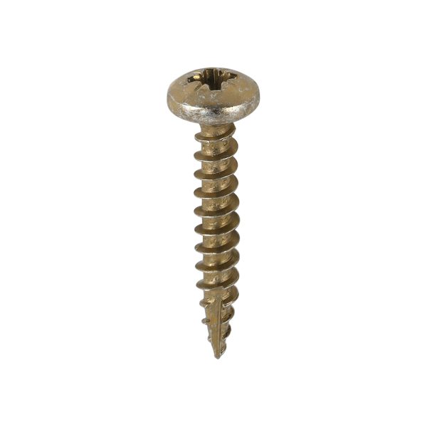 TIMCO Classic Multi-Purpose Screws - PZ - Pan Head - Yellow - 5.0 x 30