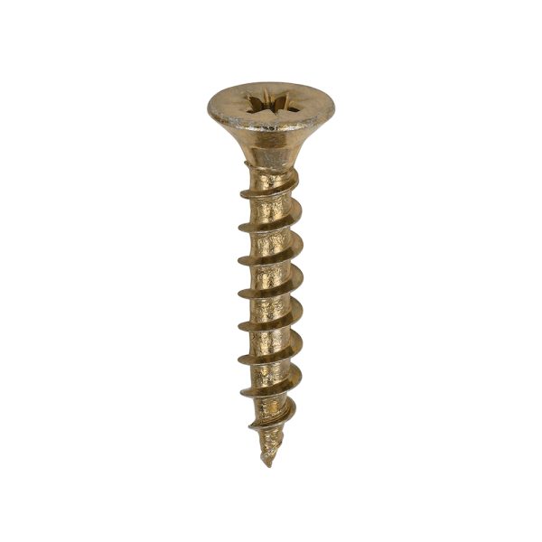 TIMCO Solo Chipboard & Woodscrews - PZ - Double Countersunk - Yellow - 5.0 x 30