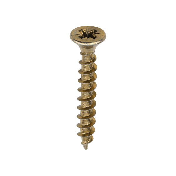 TIMCO Solo Chipboard & Woodscrews - PZ - Double Countersunk - Yellow - 5.0 x 35