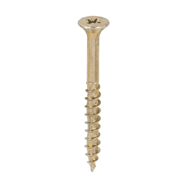 TIMCO Velocity Premium Multi-Use Screws - PZ - Double Countersunk - Yellow - 5.0 x 50