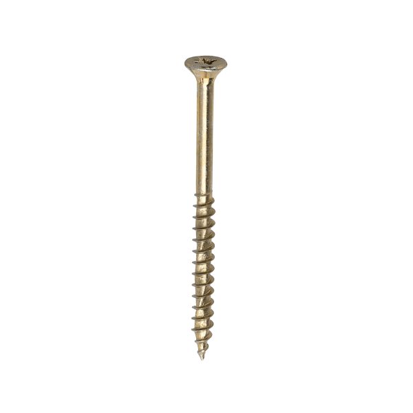 TIMCO Velocity Premium Multi-Use Screws - PZ - Double Countersunk - Yellow - 5.0 x 70