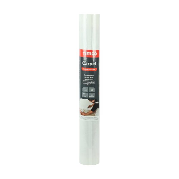 TIMCO Protective Film - For Carpet - 50m x 0.6m - Box of 9