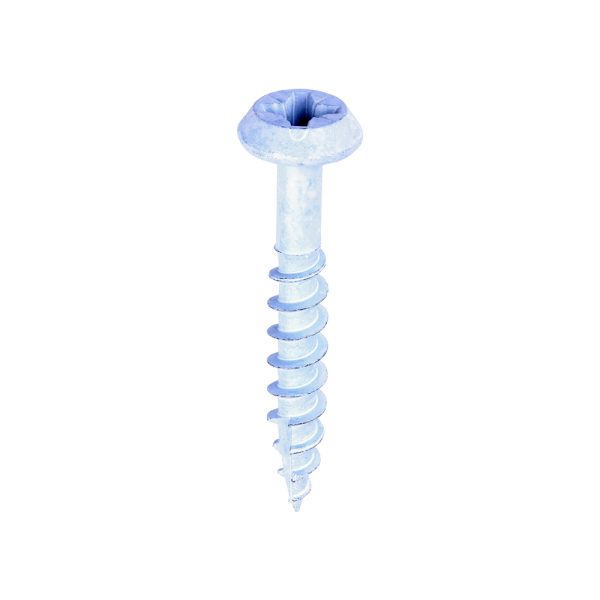 TIMCO Rainwater Screws - PZ - Low Profile Pan - Exterior - White - 6.0 x 40