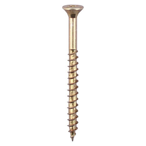 TIMCO Velocity Premium Multi-Use Screws - PZ - Double Countersunk - Yellow - 6.0 x 40