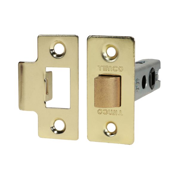 TIMCO Economy Tubular Latch - Electro Brass - 79.5 case / 57.5 backset