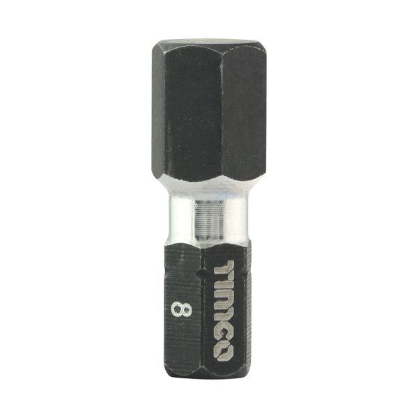 TIMCO Impact Driver Bits - Hex - 8.0 x 25