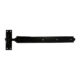 TIMCO Pair of Adjustable Band & Hook on Plates - Black - 450mm