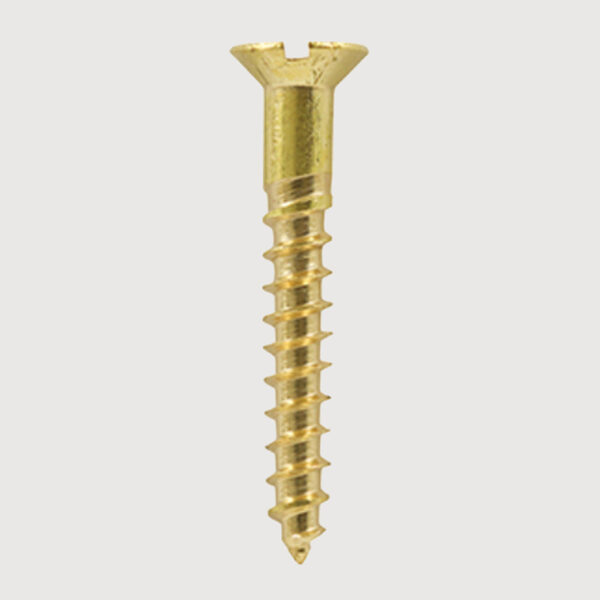 Brass Woodscrew - Countersunk