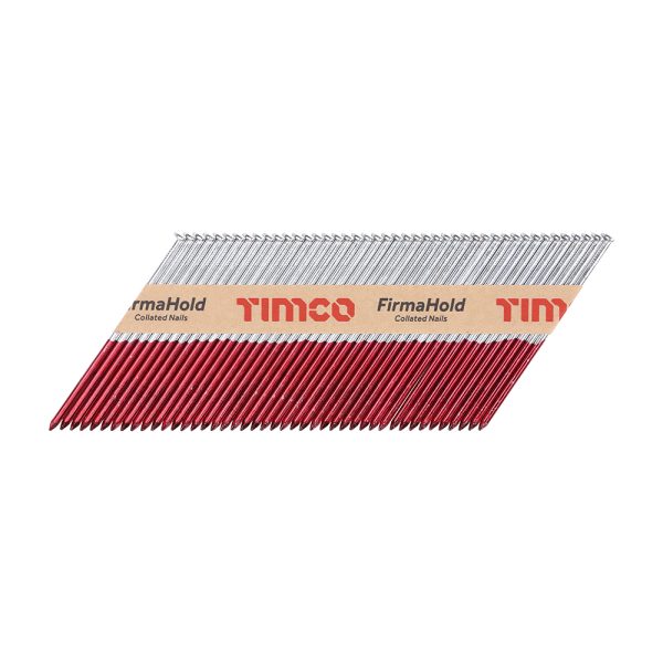 TIMCO FirmaHold Collated Clipped Head Nails - Retail Pack - Plain Shank - FirmaGalv - 3.1 x 90