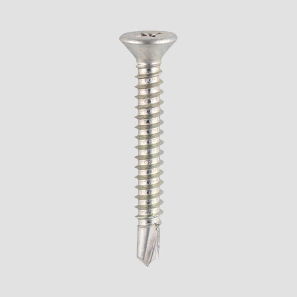 Countersunk Head, Self-Tapping Thread, Self-Drilling Point (4.8 Gauge)