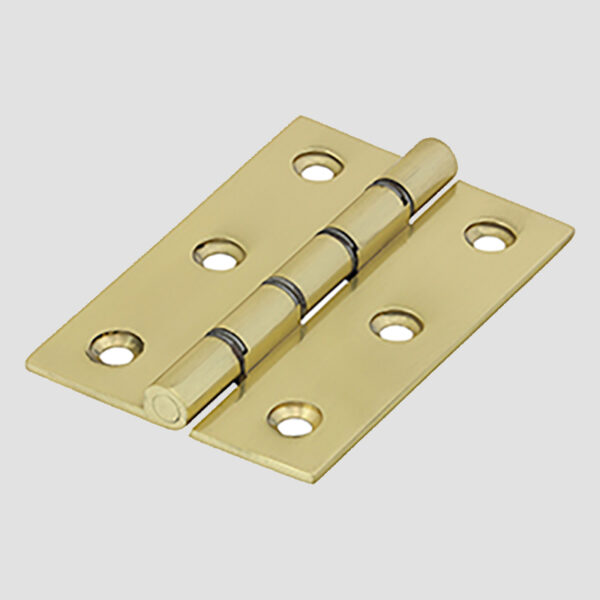 Double Steel Washered Hinges - Solid Brass
