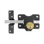 Timco 70mm Black Single Throw Lock