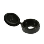 Timco black hinged screw caps 100 bag