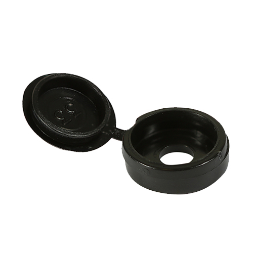 Timco black hinged screw caps 100 bag
