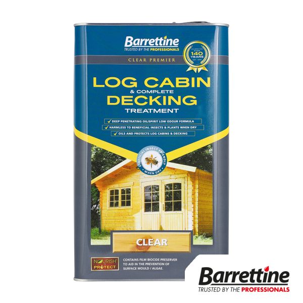 Barrettine Log Cabin & Decking Treatment - 5L - Box of 2