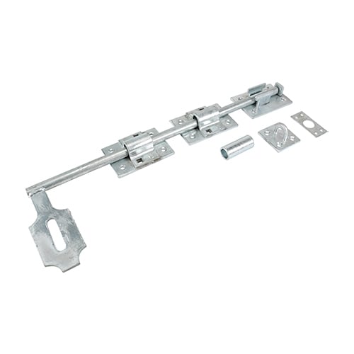 Heavy Locking Drop Down Bolt - Hot Dipped Galvanise 18"